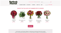Desktop Screenshot of northvaleflorist.com
