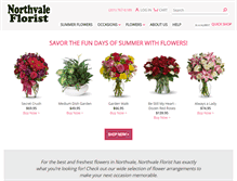 Tablet Screenshot of northvaleflorist.com